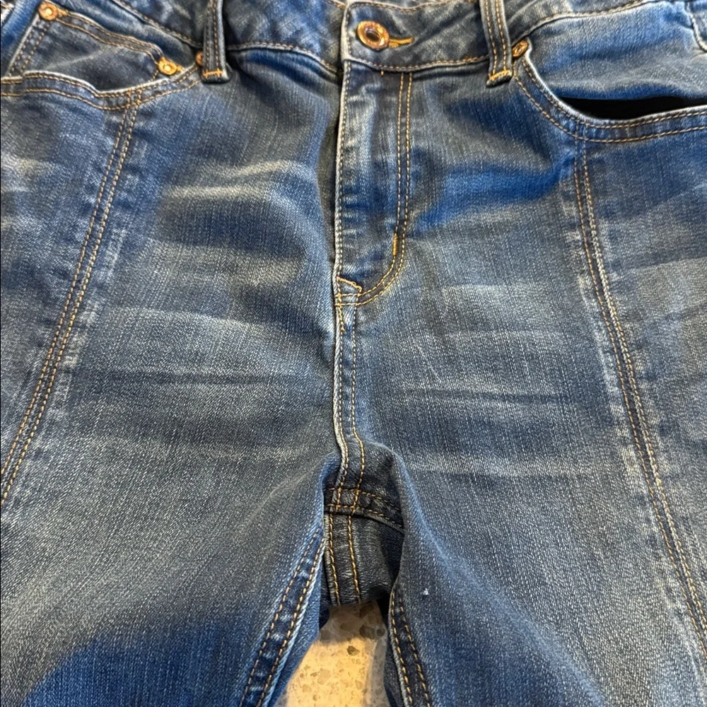 Grace Dark Blue Flare Jeans - Picture 5 of 9